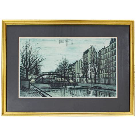 reproduction bernard buffet usine et canal